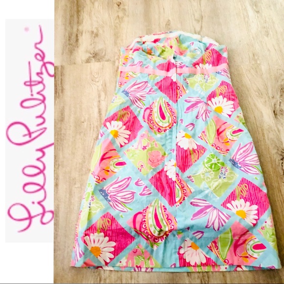 LILLY PULITZER DRESS FLORAL SIZE 2 - Picture 2 of 10